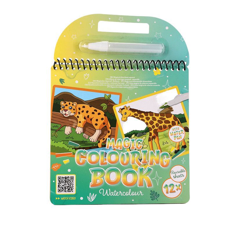 sevimli orman hayvanları 12 sayfa sihirli boyama kitabı sevimli orman hayvanları 12 sayfa sihirli boyama kitabı